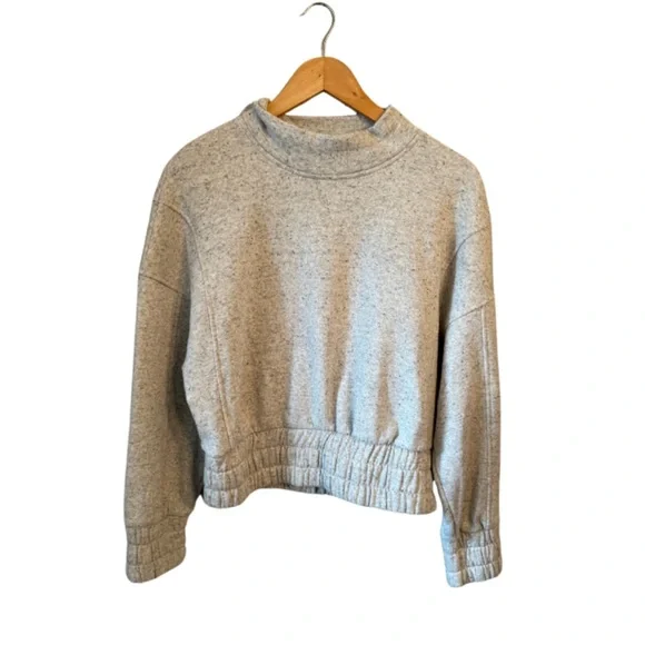 Varley Dunbar Sweatshirt on Revolve Small Ivory Fleck - Picture 3 of 10